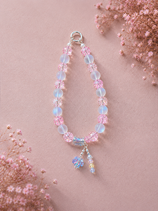 Crystal Opaline Phone Strap Charm
