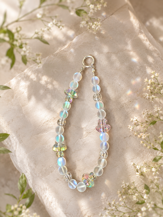 Aurora Moonstone Phone Strap Charm